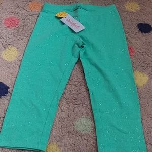 Brand New teal cat&Jack mid length leggings
